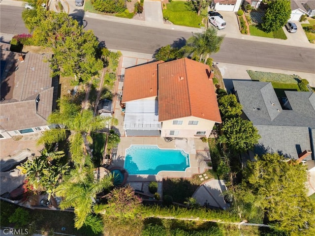 439 Acaso Dr, Walnut, CA 91789 - aerial view of residential area with a pool