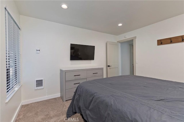 362 Old Mammoth Rd Unit 47, Mammoth Lakes, CA 93546 - bedroom featuring light carpet and recessed lighting
