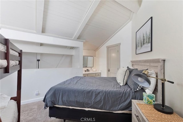 362 Old Mammoth Rd Unit 47, Mammoth Lakes, CA 93546 - bedroom with carpet and ensuite bath
