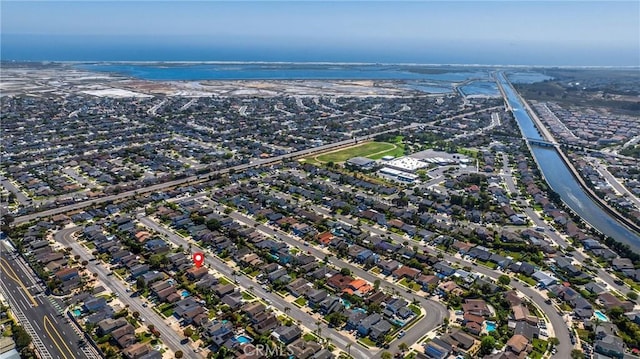 17342 Almelo Ln, Huntington Beach, CA 92649 - aerial view of property and surrounding area with a nearby body of water