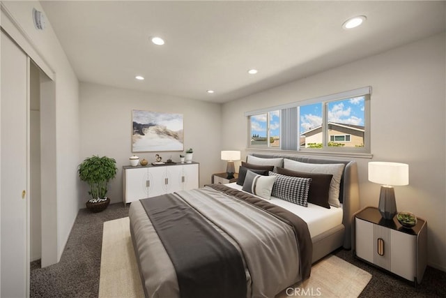17342 Almelo Ln, Huntington Beach, CA 92649 - bedroom with carpet floors and recessed lighting