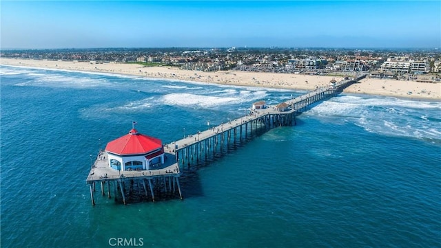 17342 Almelo Ln, Huntington Beach, CA 92649 - aerial view of waterfront with a beach
