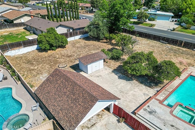 12887 Mount Vernon Ave, Grand Terrace, CA 92313 - bird's eye view of a pool area