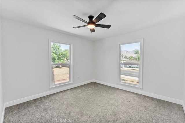 12887 Mount Vernon Ave, Grand Terrace, CA 92313 - carpeted spare room with a ceiling fan and baseboards