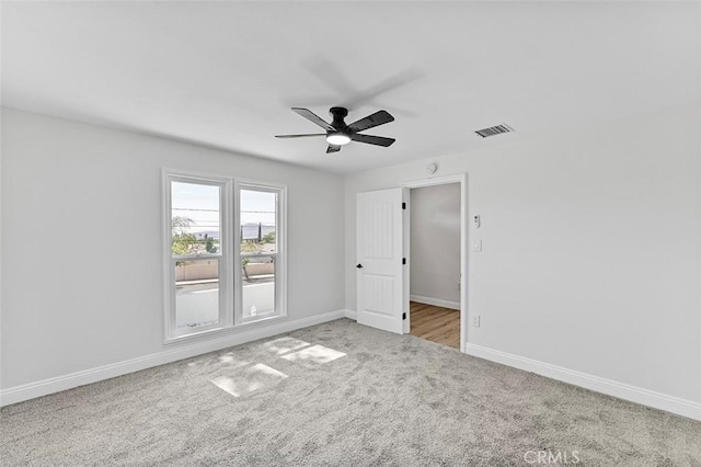 12887 Mount Vernon Ave, Grand Terrace, CA 92313 - carpeted empty room with a ceiling fan and baseboards