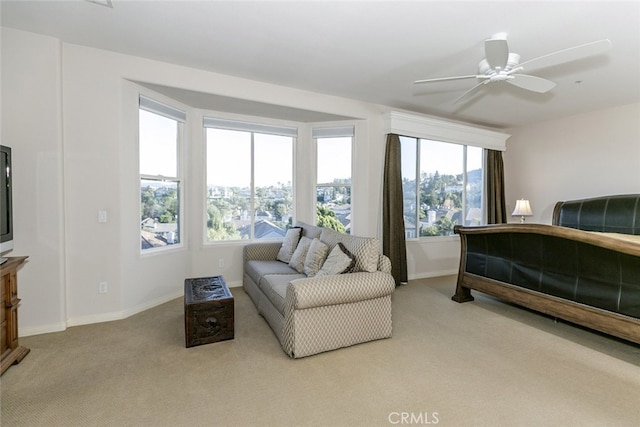 24736 Wooded Vis, West Hills, CA 91307 - carpeted bedroom featuring baseboards and ceiling fan