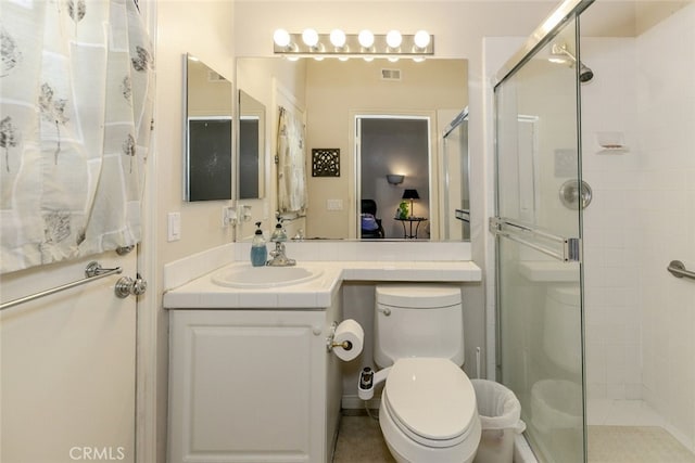 24736 Wooded Vis, West Hills, CA 91307 - ensuite bathroom featuring a stall shower and vanity