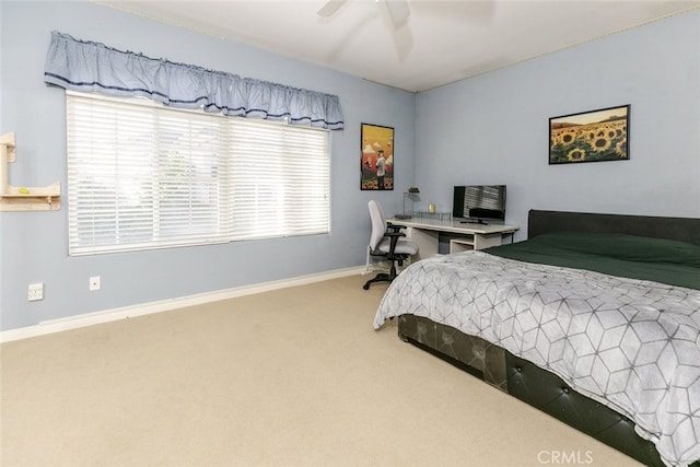24736 Wooded Vis, West Hills, CA 91307 - carpeted bedroom with multiple windows and a ceiling fan