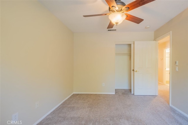 4892 Borders St, Simi Valley, CA 93063 - unfurnished bedroom featuring light colored carpet, a closet, and a ceiling fan