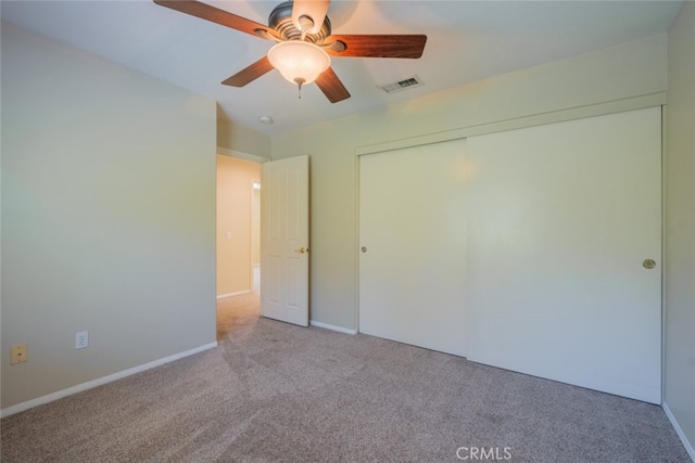 4892 Borders St, Simi Valley, CA 93063 - unfurnished bedroom featuring carpet, a closet, and a ceiling fan
