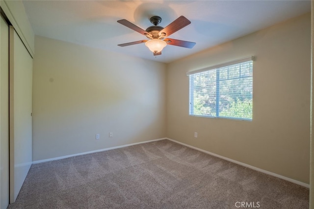 4892 Borders St, Simi Valley, CA 93063 - unfurnished bedroom with carpet floors, a closet, and a ceiling fan