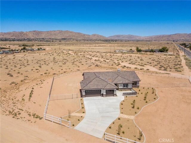 15323 Turquoise Rd, Apple Valley, CA 92307 - overview of rural landscape featuring a desert landscape and mountains