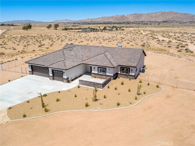 15323 Turquoise Rd, Apple Valley, CA 92307 - aerial view of sparsely populated area with a desert landscape and a mountainous background
