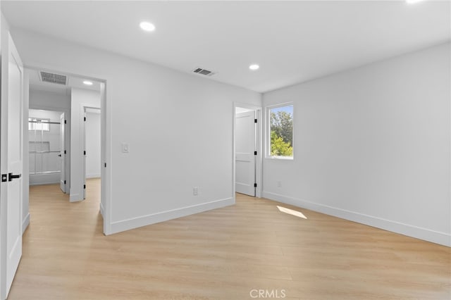 542 N Keystone St, Burbank, CA 91506 - unfurnished bedroom with recessed lighting and light wood-style floors