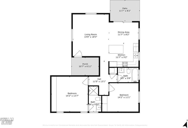 542 N Keystone St, Burbank, CA 91506 - view of property floor plan