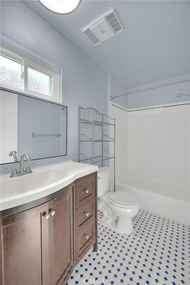 11154 Huston St Unit 7, North Hollywood, CA 91601 - bathroom featuring vanity,  shower combination, and tile patterned floors