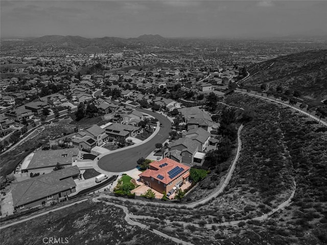 17122 Broken Rock Ct, Riverside, CA 92503 - aerial perspective of suburban area featuring a mountainous background