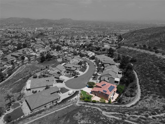 17122 Broken Rock Ct, Riverside, CA 92503 - aerial view of residential area featuring a mountain backdrop