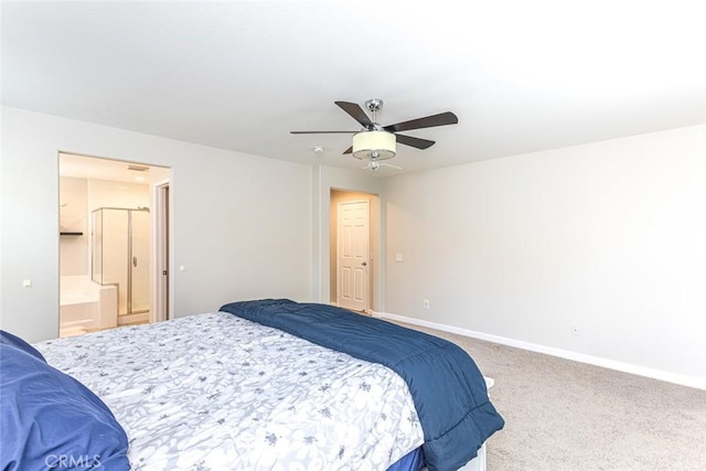 17122 Broken Rock Ct, Riverside, CA 92503 - bedroom with carpet floors, ceiling fan, and ensuite bathroom