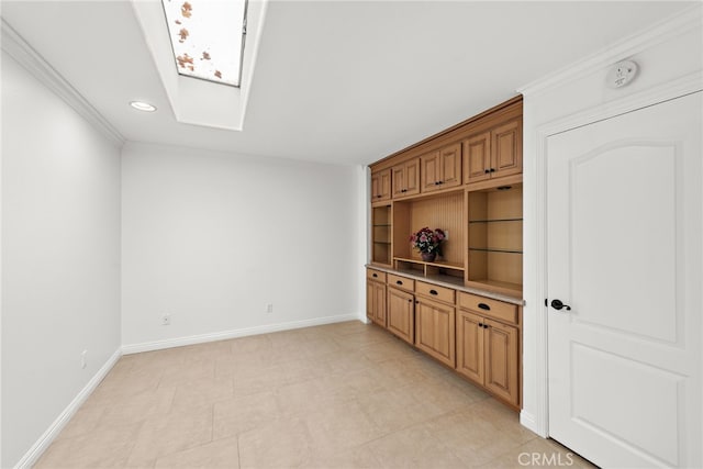 456 Avenida Seville Unit C, Laguna Woods, CA 92637 - interior space with a skylight, recessed lighting, and a smoke detector