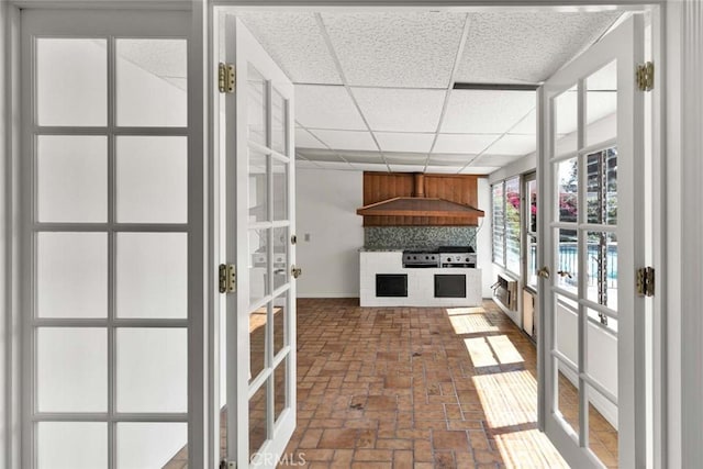 1428 E Adams Ave, Orange, CA 92867 - unfurnished sunroom featuring french doors