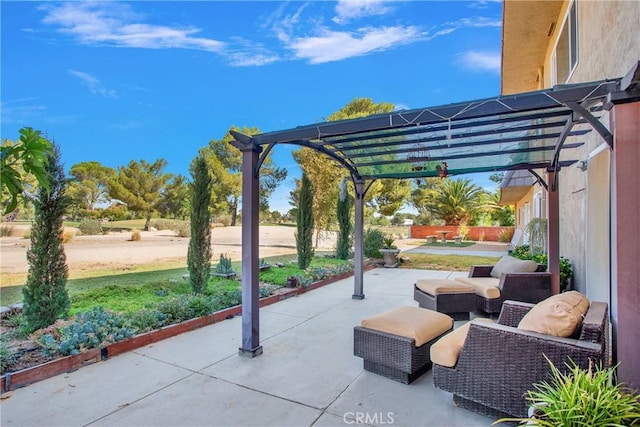 15037 Wildflower Ln, Helendale, CA 92342 - view of patio with a pergola