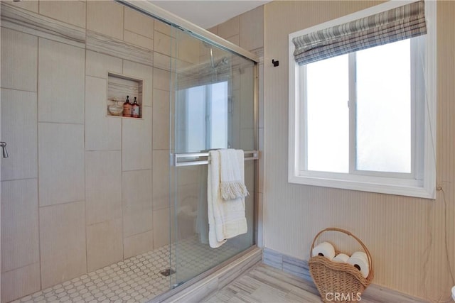 15037 Wildflower Ln, Helendale, CA 92342 - bathroom featuring a shower stall