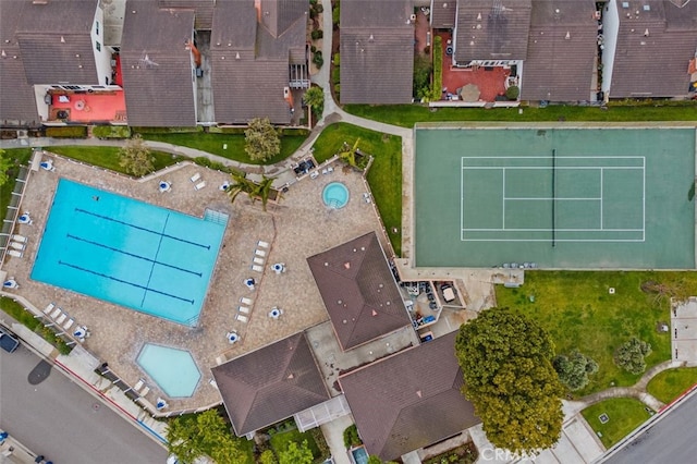 5081 Blackpool Rd, Westminster, CA 92683 - aerial view of a pool area