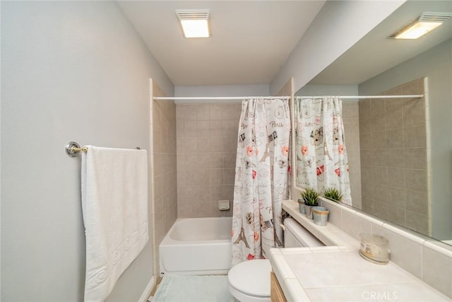 8225 Ailanthus St, Phelan, CA 92371 - full bathroom with vanity and shower / tub combo with curtain