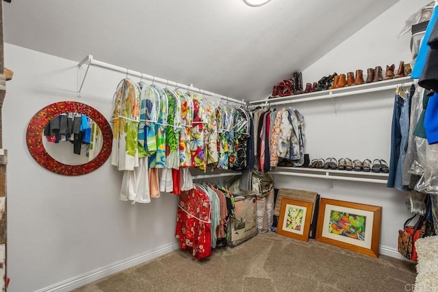 247 Currant Way, Oceanside, CA 92057 - spacious closet with vaulted ceiling and carpet flooring