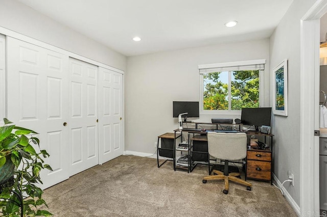 247 Currant Way, Oceanside, CA 92057 - carpeted office featuring recessed lighting