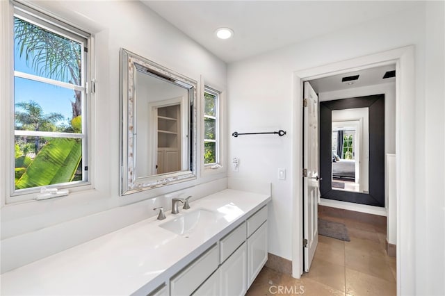 30372 Marbella Vis, San Juan Capistrano, CA 92675 - bathroom featuring vanity, plenty of natural light, and tile patterned floors