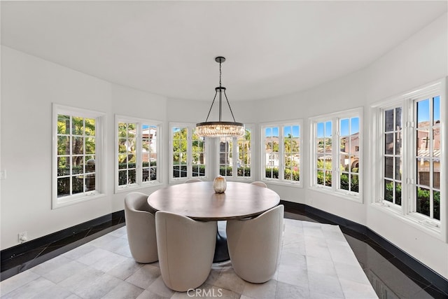 30372 Marbella Vis, San Juan Capistrano, CA 92675 - sunroom / solarium with a chandelier and baseboards