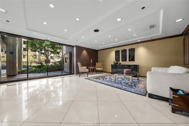 222 Monterey Rd Unit 1203, Glendale, CA 91206 - community lobby with expansive windows and recessed lighting