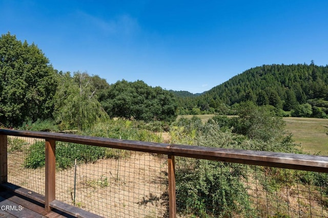 7950 Flynn Creek Rd, Comptche, CA 95427 - view of mountain backdrop featuring a heavily wooded area