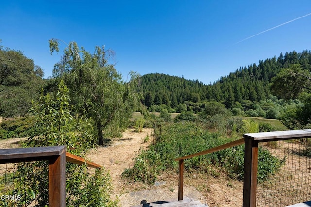 7950 Flynn Creek Rd, Comptche, CA 95427 - mountain view featuring a forest