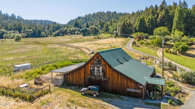 7950 Flynn Creek Rd, Comptche, CA 95427 - overview of rural landscape with a heavily wooded area