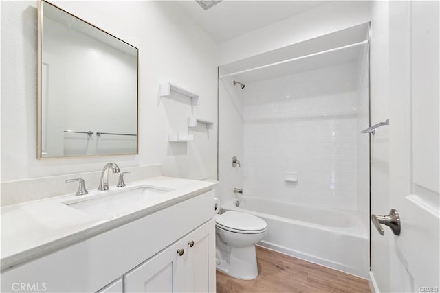 31291 E Nine Dr Unit 29F, Laguna Niguel, CA 92677 - full bathroom featuring vanity, wood finished floors, and tub / shower combination