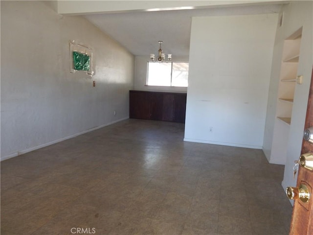 3250 Apple Ave, Jurupa Valley, CA 92509 - empty room featuring a chandelier and baseboards