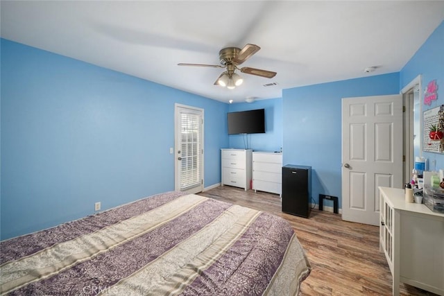 1681 Ocean St, Oceano, CA 93445 - bedroom with wood finished floors and ceiling fan