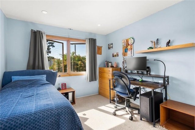 24 Spicewood Way, Irvine, CA 92612 - carpeted bedroom featuring a desk and recessed lighting
