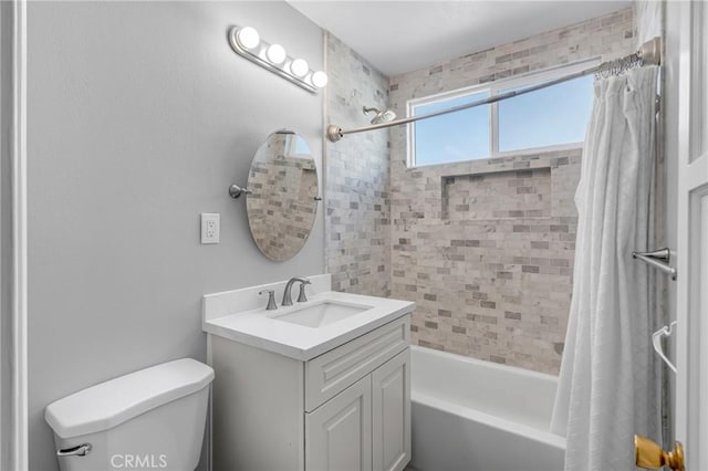 9513 Rex Rd, Pico Rivera, CA 90660 - full bathroom featuring shower / bath combo with shower curtain and vanity