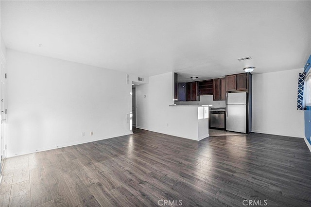 5224 Denny Ave Unit 209, North Hollywood, CA 91601 - unfurnished living room featuring dark wood finished floors