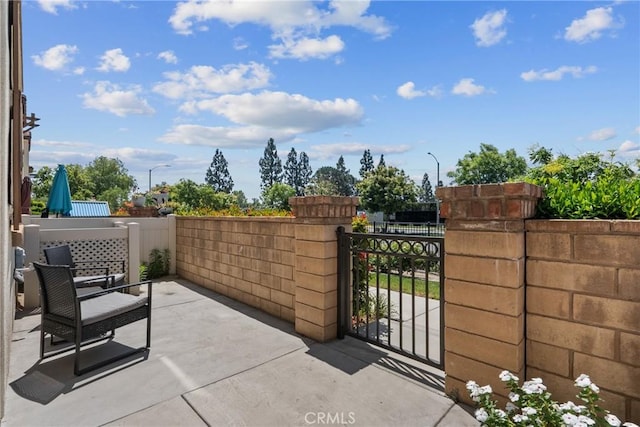 2894 E Via Fiano, Ontario, CA 91764 - view of patio featuring a gate