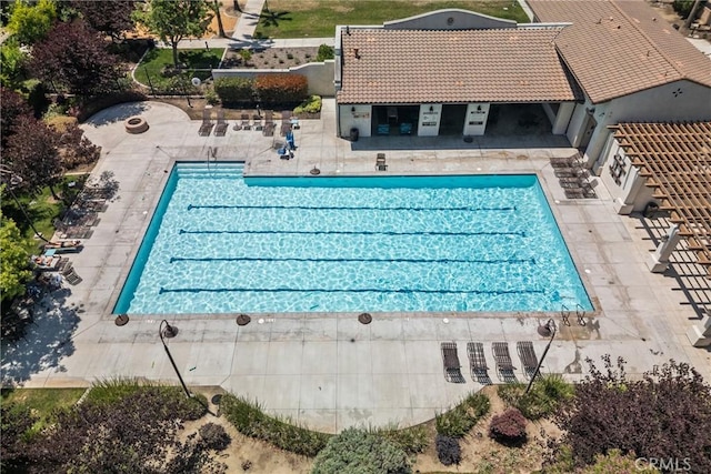 2894 E Via Fiano, Ontario, CA 91764 - community pool featuring a patio