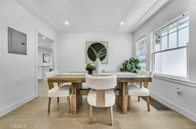 569 Lewis Ave, San Leandro, CA 94577 - dining space with electric panel and recessed lighting