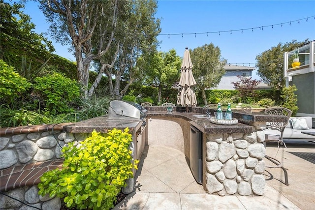 5210 Avenida De Kristine, Yorba Linda, CA 92887 - view of patio featuring exterior kitchen