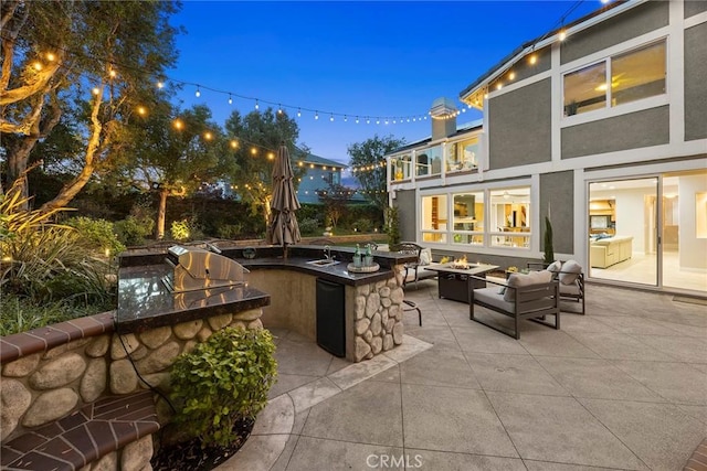5210 Avenida De Kristine, Yorba Linda, CA 92887 - patio / terrace with area for grilling, a fire pit, and a patio area