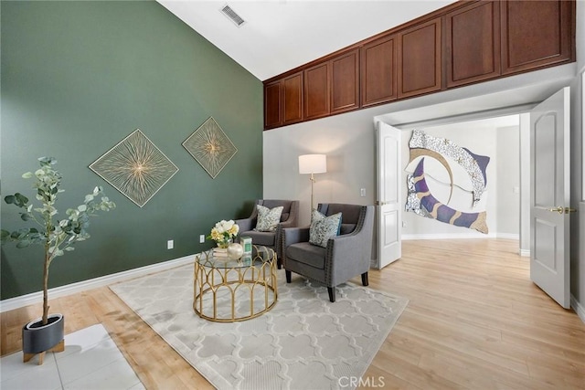 5210 Avenida De Kristine, Yorba Linda, CA 92887 - living area featuring light wood-style flooring and high vaulted ceiling