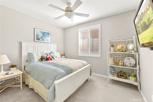 33818 Channel St, Temecula, CA 92592 - bedroom featuring light carpet and ceiling fan